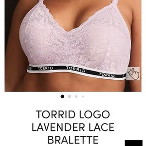 NWT lavender lace bralette from Torrid. Size 3